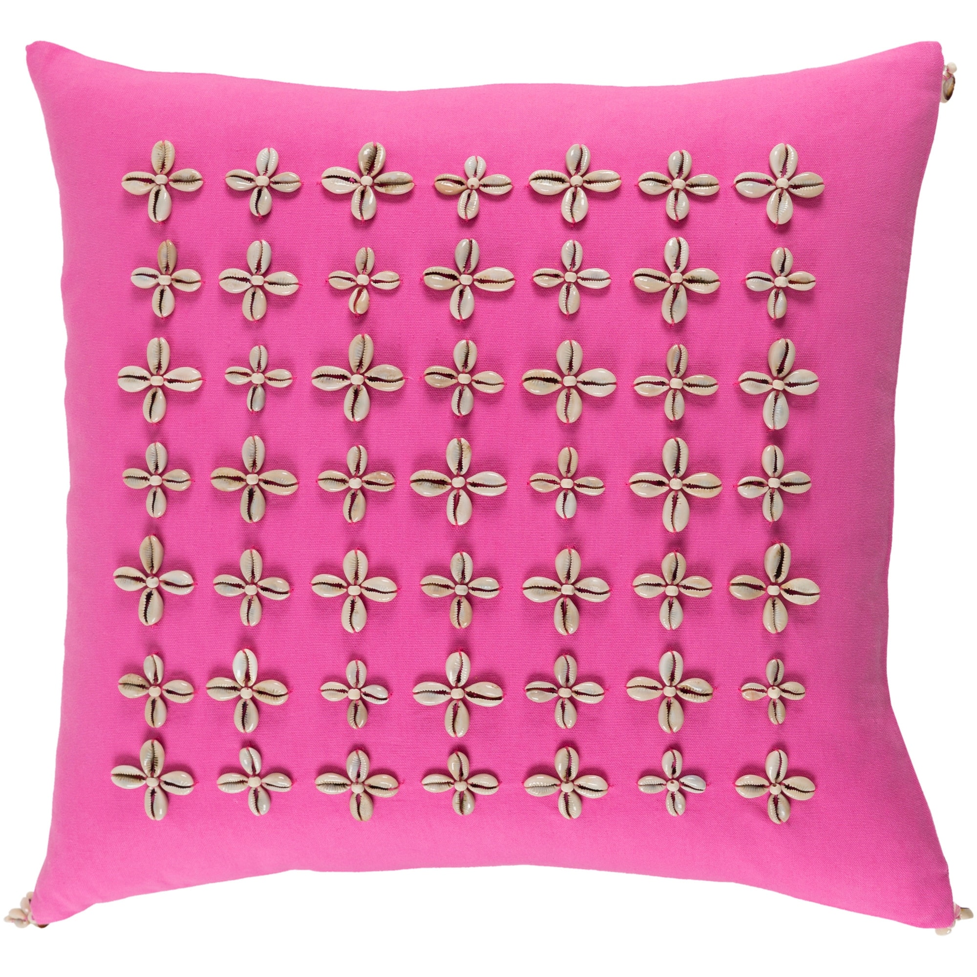 Decorative Rotorua Pink 20-inch Throw Pillow Cover
