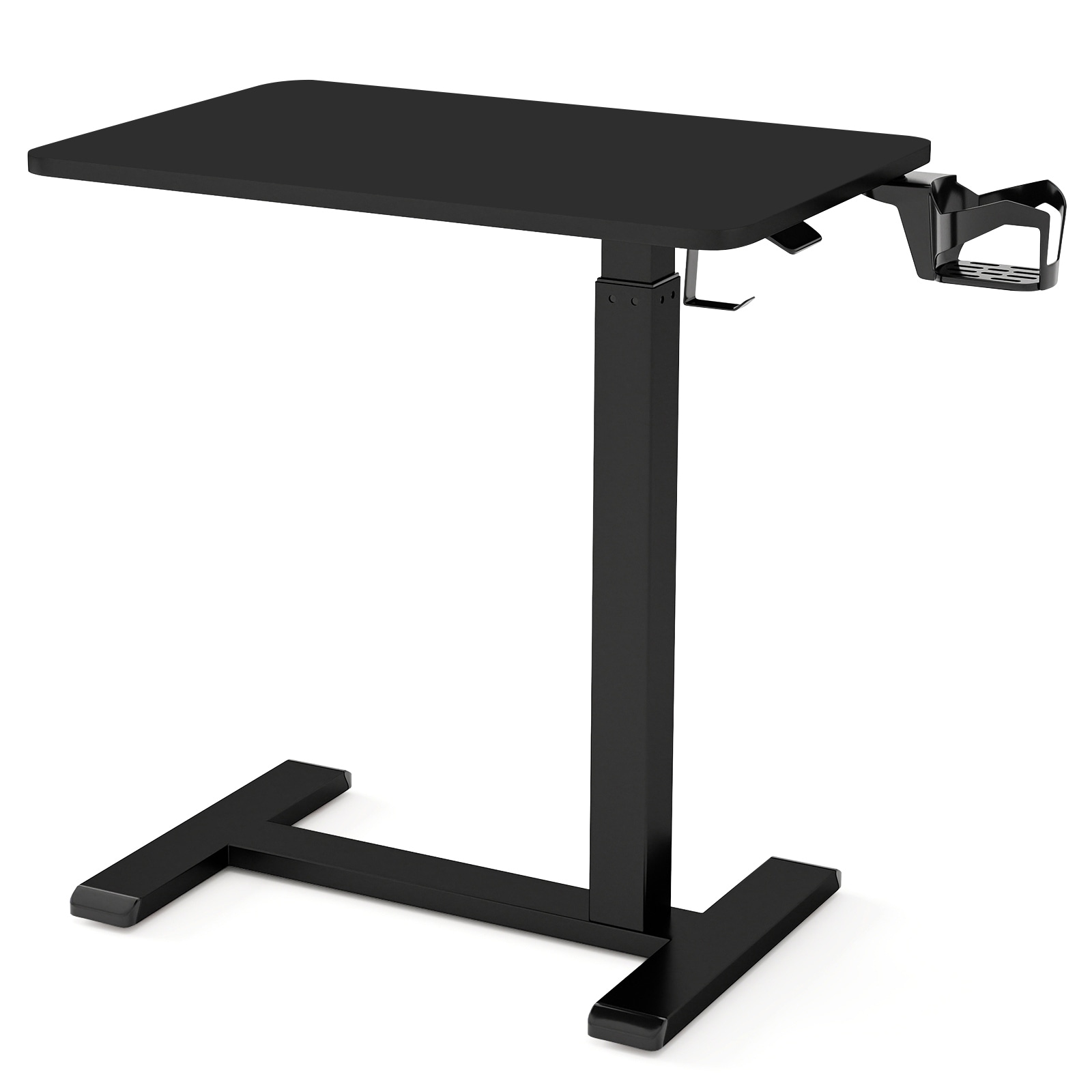 Engineered Wood Mobile Standing Desk with Adjustable Height