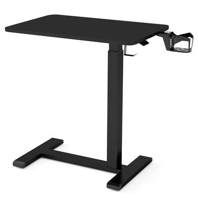 Engineered Wood Mobile Standing Desk with Adjustable Height