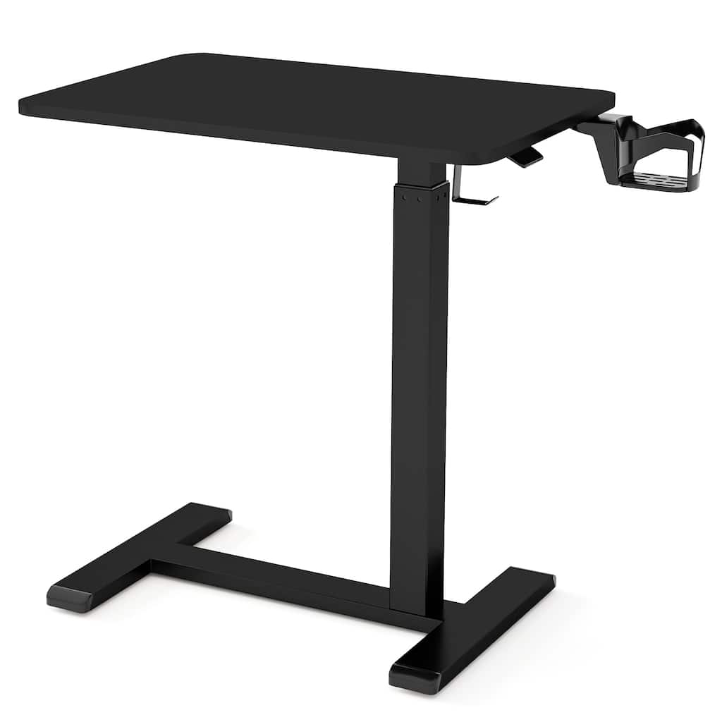 Engineered Wood Mobile Standing Desk with Adjustable Height
