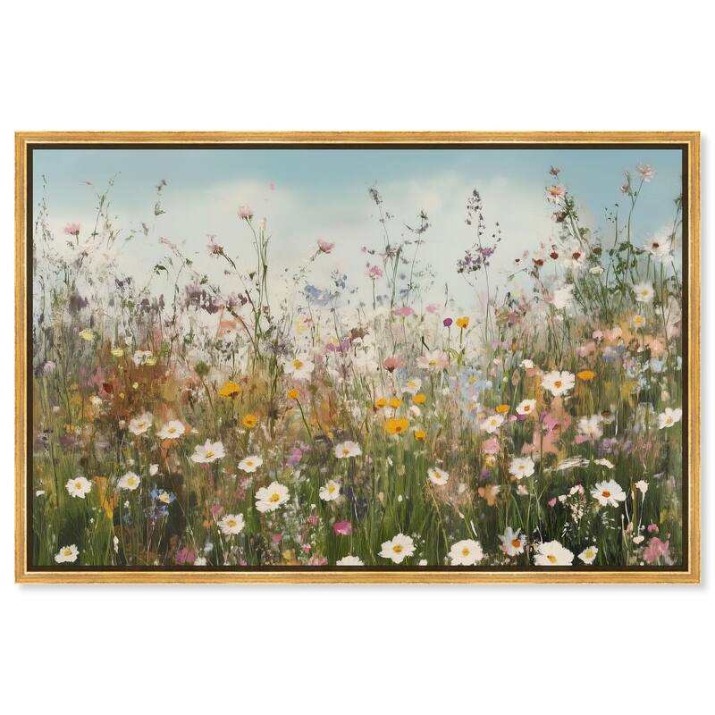 Glimmering Glade Garden III Canvas by Art Remedy - Gold - 24" x 16"