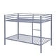 preview thumbnail 5 of 31, Twin Over Twin Metal Bunk Bed, Low Profile, Ladder, High Guardrail
