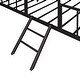 preview thumbnail 11 of 12, Black Twin Size Metal House Bed Frame with Slatted Support No Box Spring Needed for Kids, Bedroom