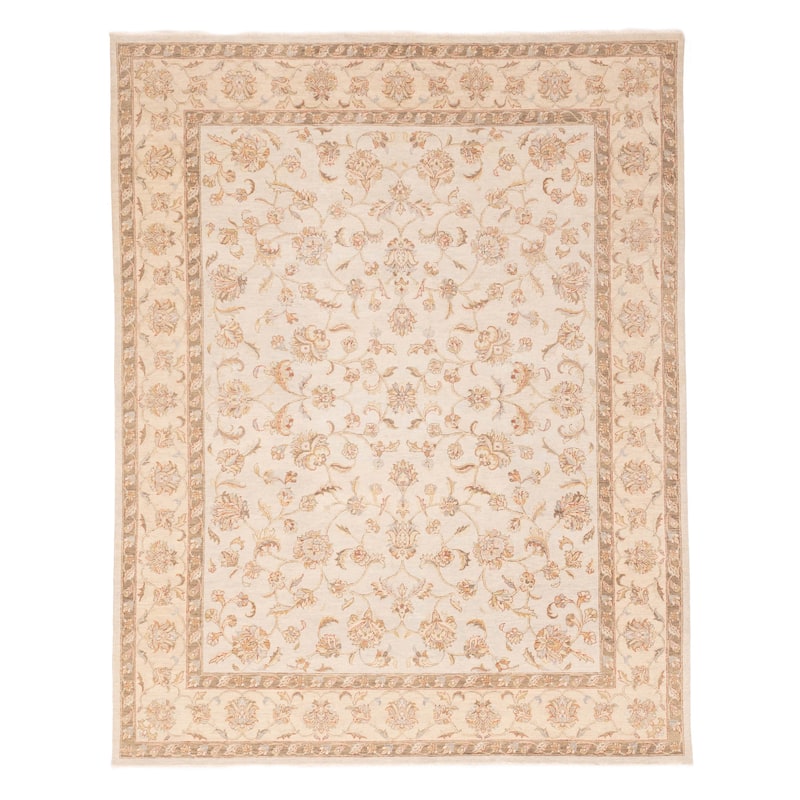 ECARPETGALLERY Hand-knotted Jamshidpour Light Grey Wool Rug - 8'0 x 9'10