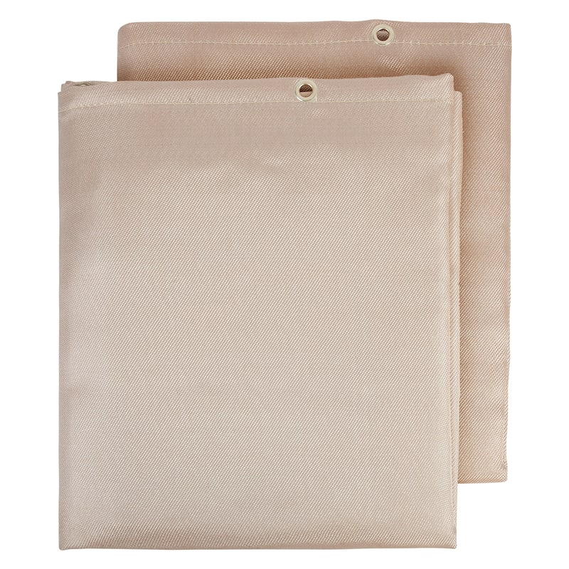 Welding Blanket 2 Pack, 6FT x 8FT Heat Treated Welding Blanket, Up To 998°F Heat Resistant Blanket Set - 6FT x 8FT - Gold