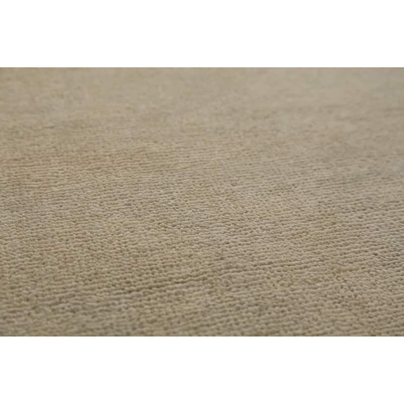 Hand Knotted Oriental 100% Wool Carpet Modern Solid Green Gabbeh Area Rug - 13' 0'' X 10' 0''