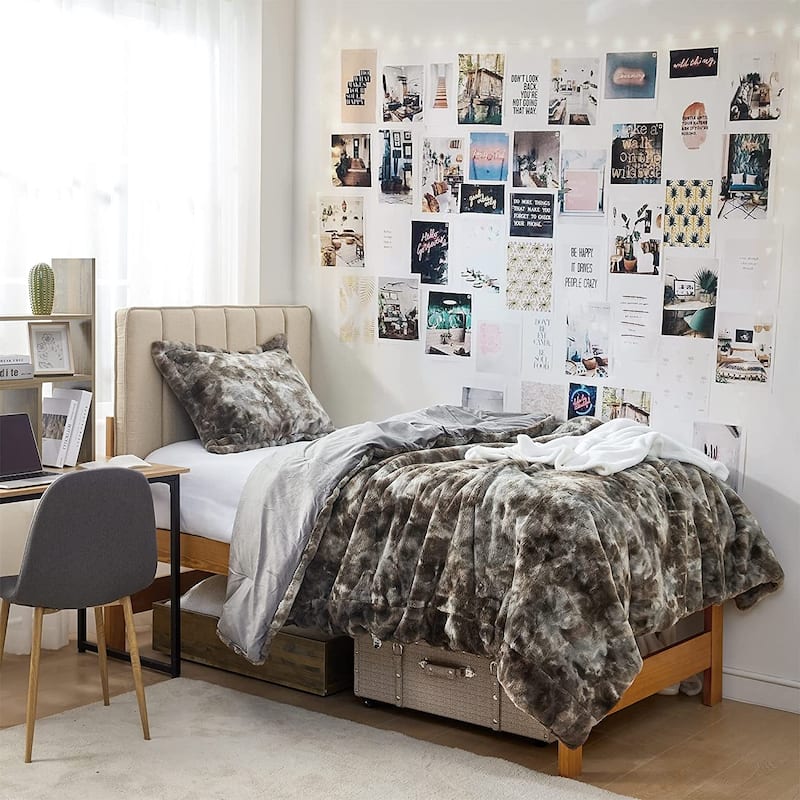 Wolf Bunny - Coma Inducer® Oversized Comforter Set - Gunpowder Black - Twin XL