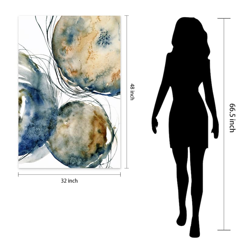 Empire Art"Hibernation I" Frameless Tempered Art Glass Wall Art