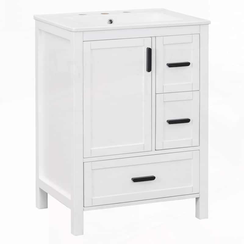 Bathroom Vanity with Ceramic Sink
