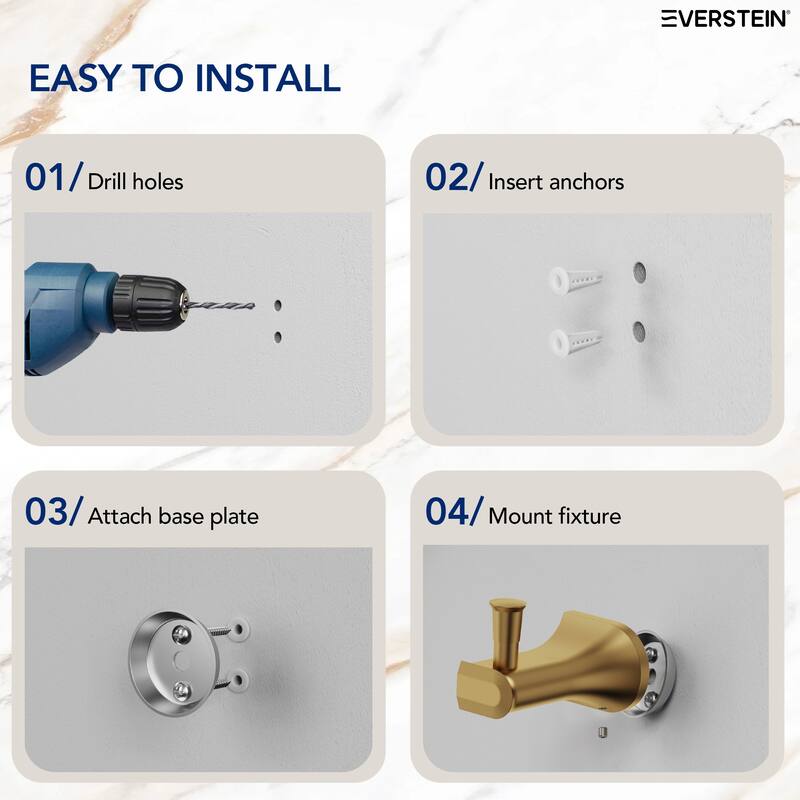 4-Piece Bathroom Hardware Set Bathroom Accessory Set