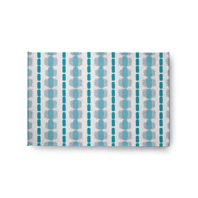 Watercolor Stripe Spring Chenille Rug - Explorer Blue - 2' x 3'