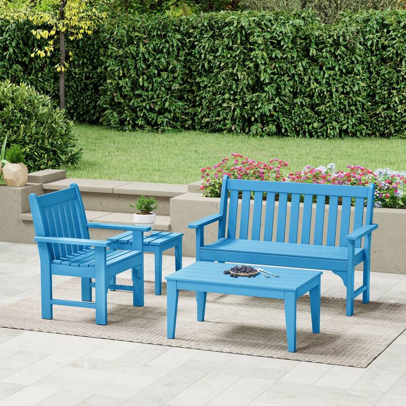 Laguna poly Garden Chair 4-Piece Porch Set