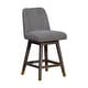 preview thumbnail 169 of 176, Amalie Upholstered Bar Stool, Swivel Counter Height Stool with Solid Wood Frame