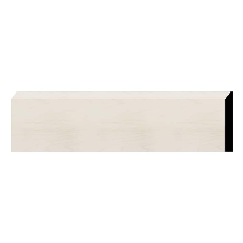 WM618: 9/16-in D x 5-1/4-in W x 96-in L Americraft Solid Hardwood Stain Grade Ogee Base Moulding - Maple