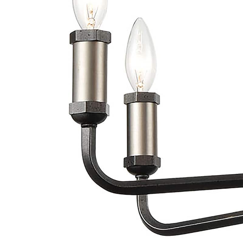 Elk Home Cortlandt Iron 36 Inch Wide 8 Light Chandelier