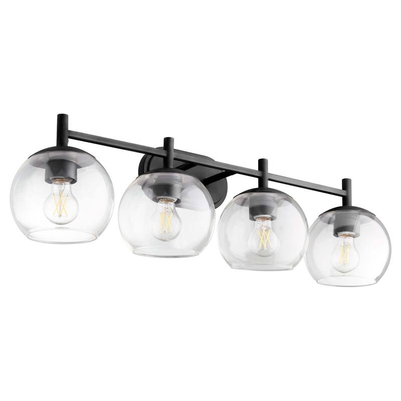 Quorum International 578-4 Lyon 4 Light 32" Wide Vanity Light - Matte Black