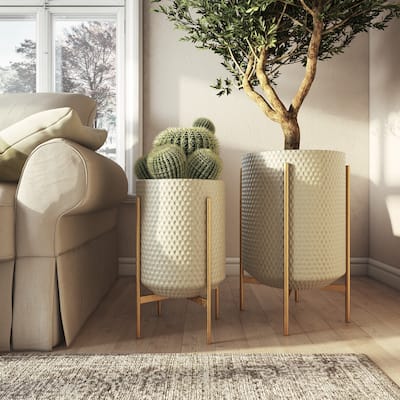 Juniper Large Modern Planters (Set of 2)