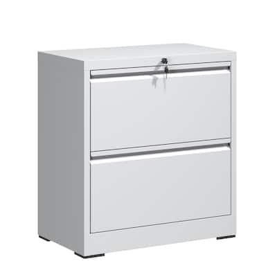2 Drawer Lateral File Cabinet with Lock, Metal Lateral Filing Cabinet