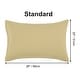 preview thumbnail 29 of 46, 2 Pcs Zippered Pillowcases, Brushed Microfiber Pillow Case Cover Standard(20"x26") - Light Tan