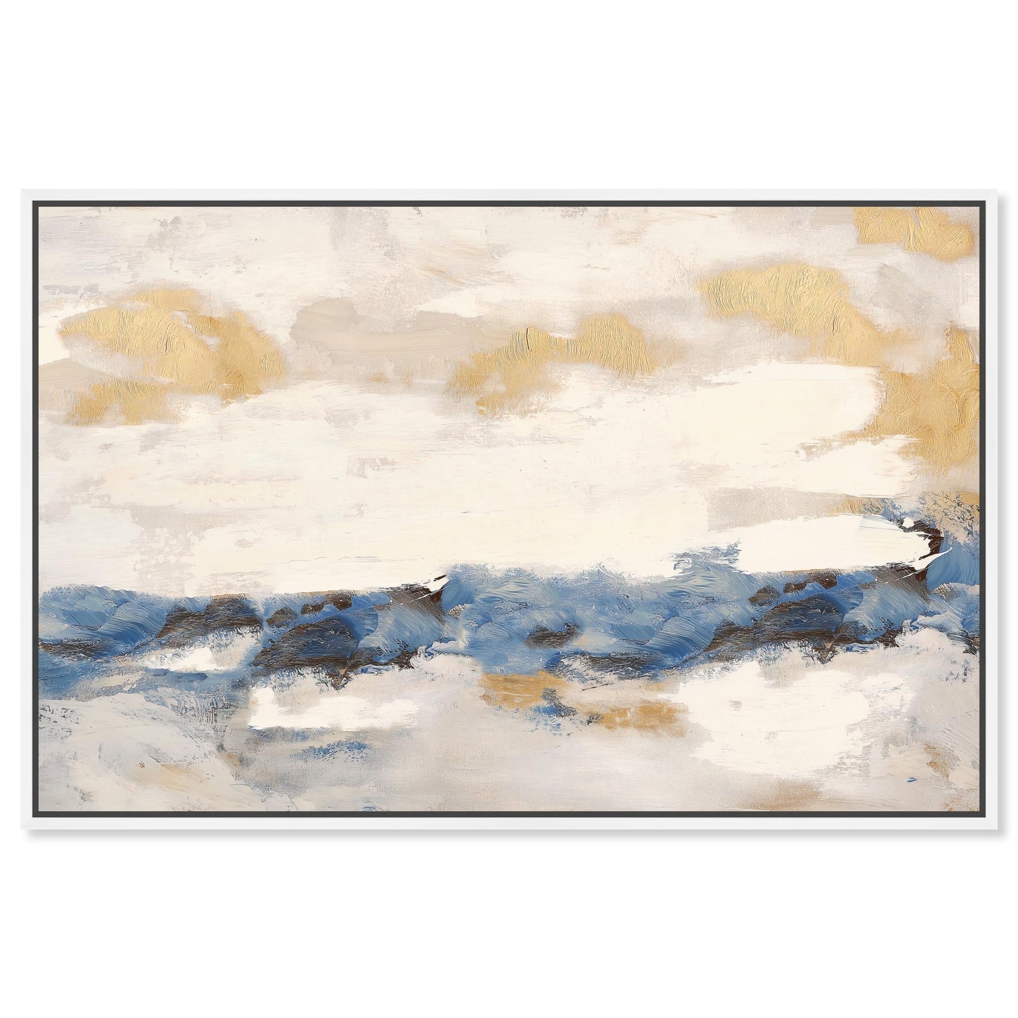 Mountain Mist Canvas Digital Abstract Art by Art Remedy