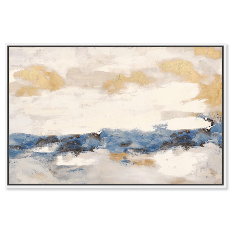 Mountain Mist Canvas Digital Abstract Art by Art Remedy - 24" x 16" - White