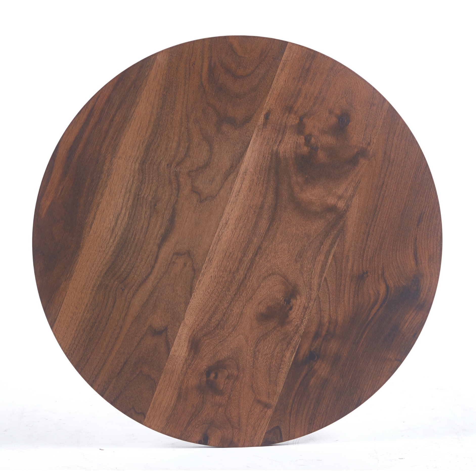 31.5"OAK COLOR TOP Tulip Table Mid-century Dining Table for 2-4 people With Round Mdf Table Top