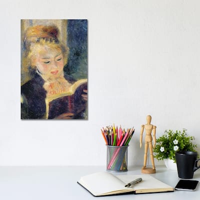 iCanvas "Girl Reading, 1874 " by Pierre-Auguste Renoir Canvas Print