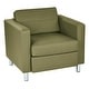 preview thumbnail 22 of 35, Pacific Arm Accent Chair with Chrome Legs Sage