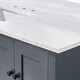 preview thumbnail 15 of 49, Altair Trento Bathroom Vanity Countertop in Aosta White Finish