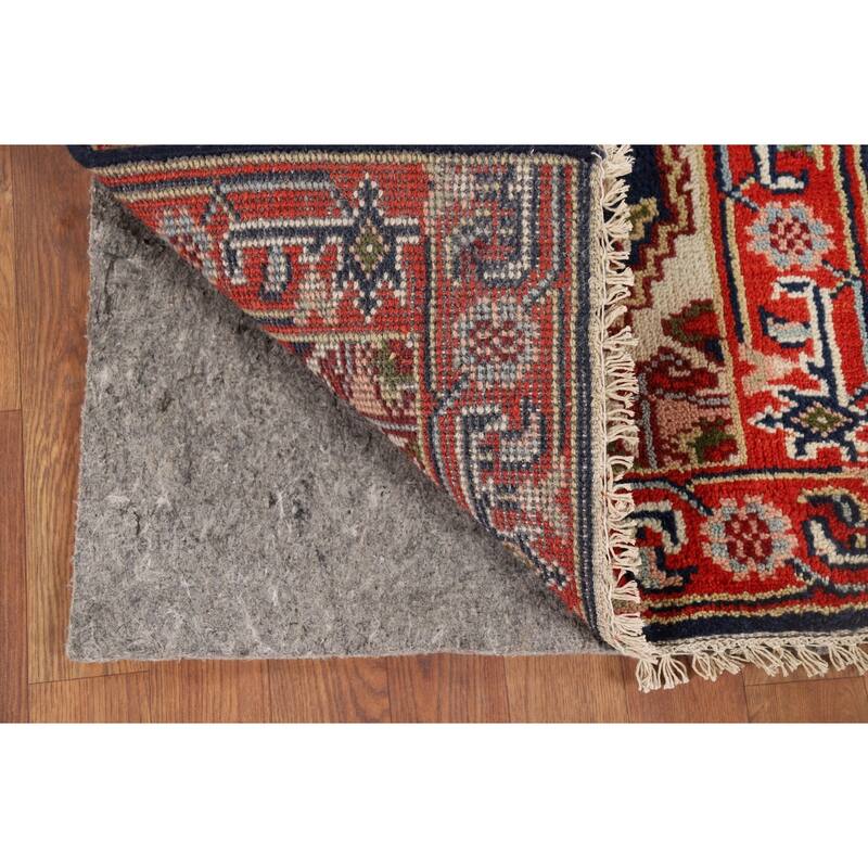 Heriz Serapi Indian Accent Rug Hand-Knotted Wool Carpet - 2'0" x 3'0"