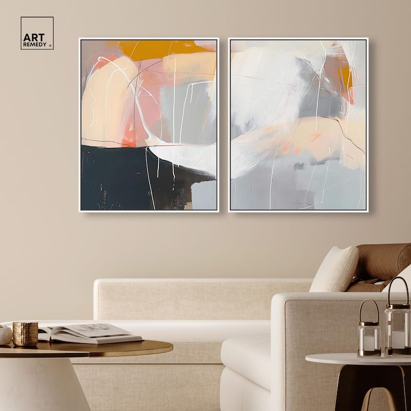 California in Haze Canvas Set of 2 by Art Remedy