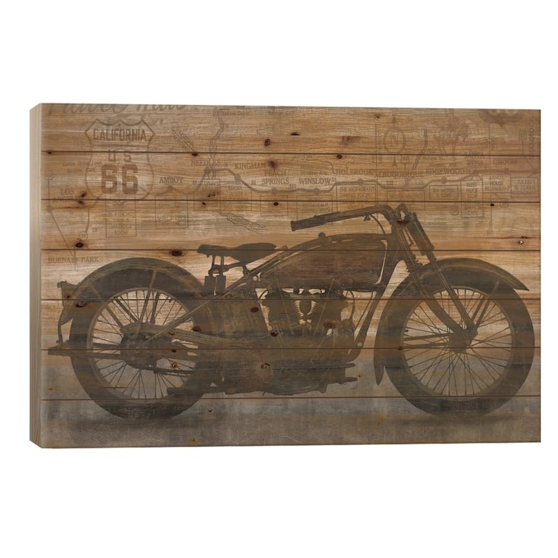 Ride Print On Wood by Dylan Matthews - Multi-Color - 26x40x1.5