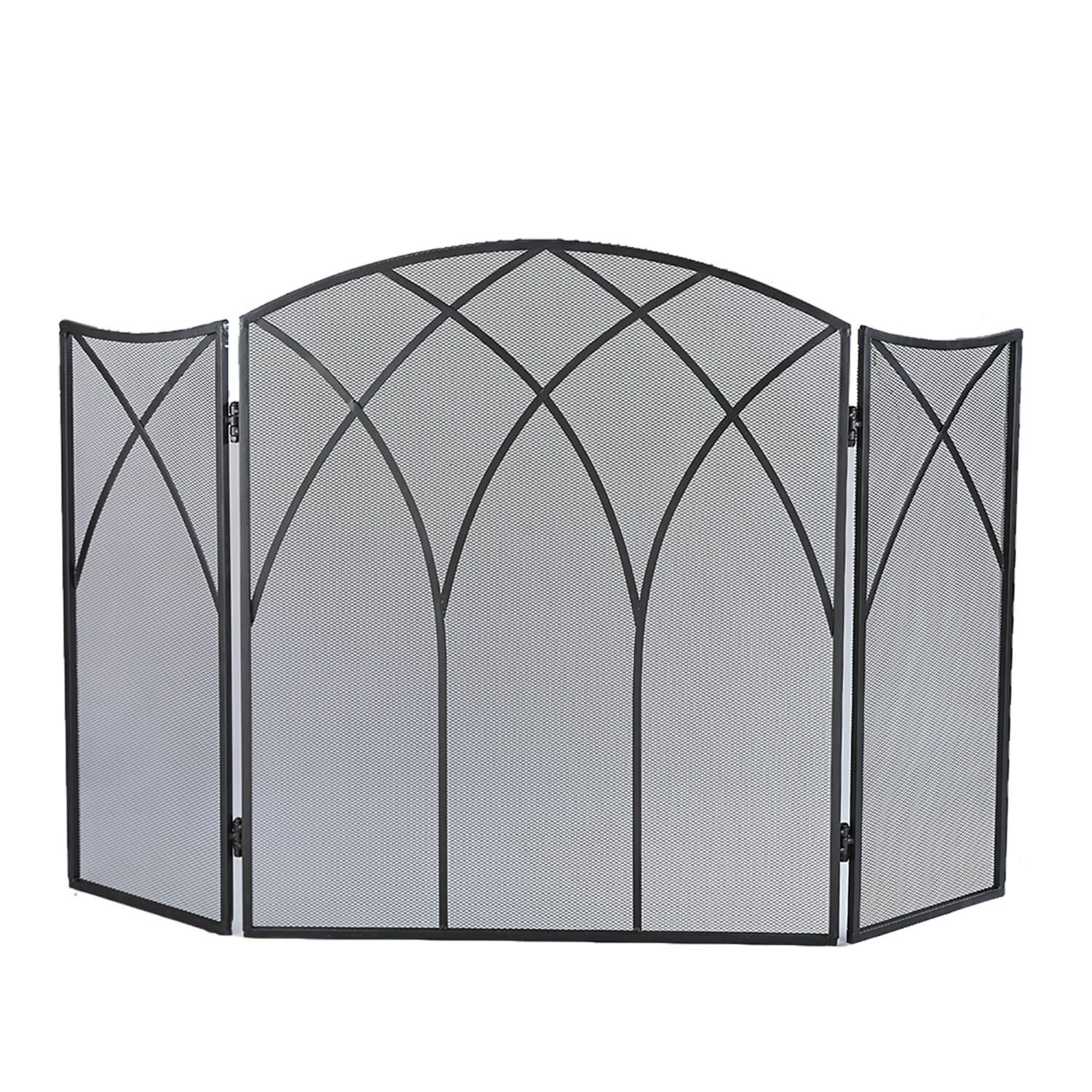 Pleasant Hearth Fa017sb Mission Style Fireplace Screen Fireplaces