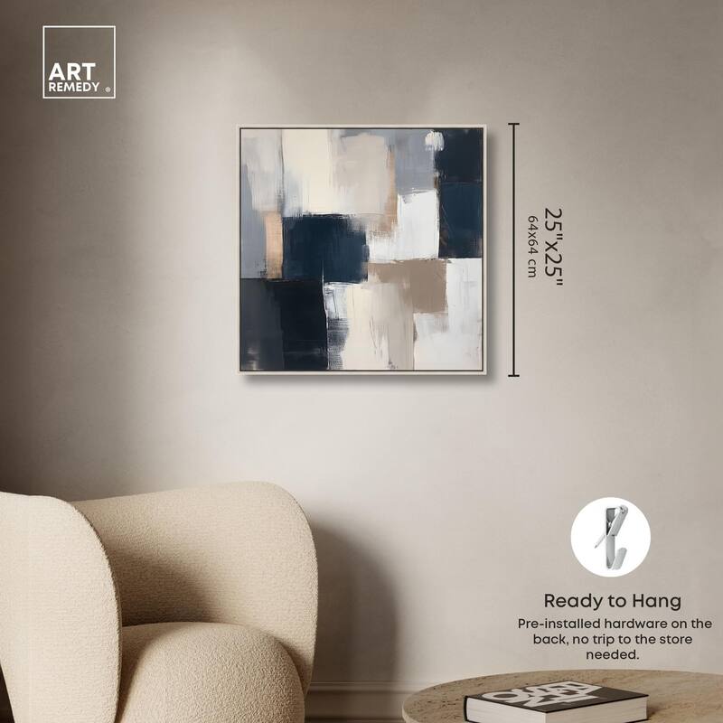 Blue Mood Depth III Canvas by Art Remedy