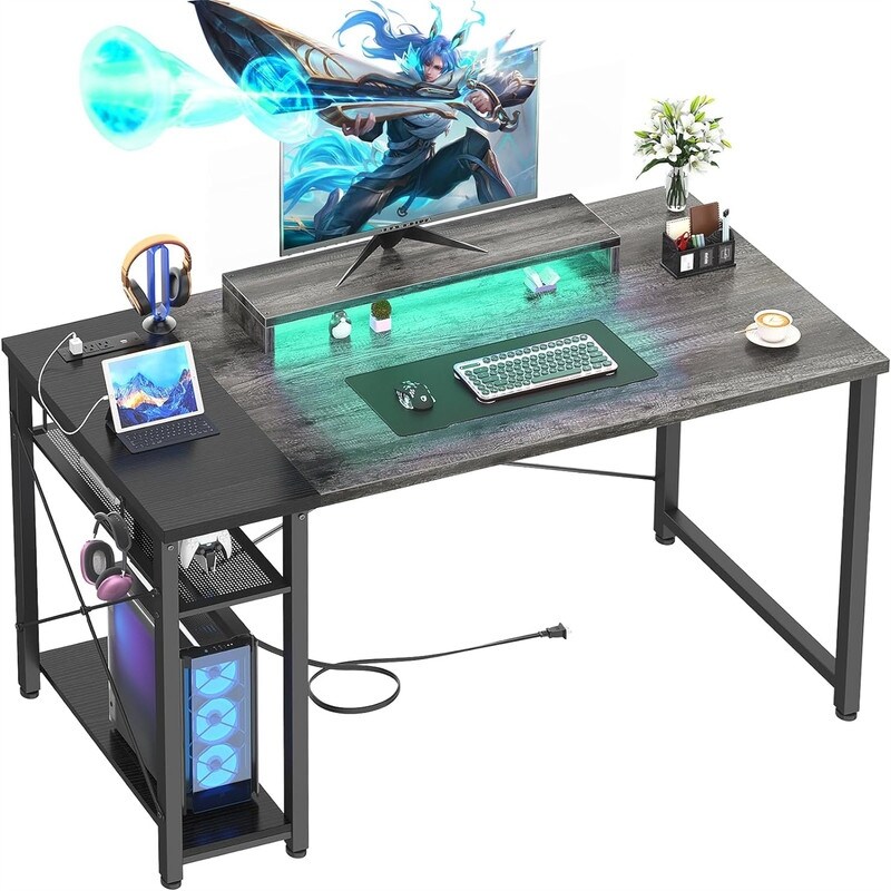 Copper grove potters cappuccino online computer desk with keyboard drawer