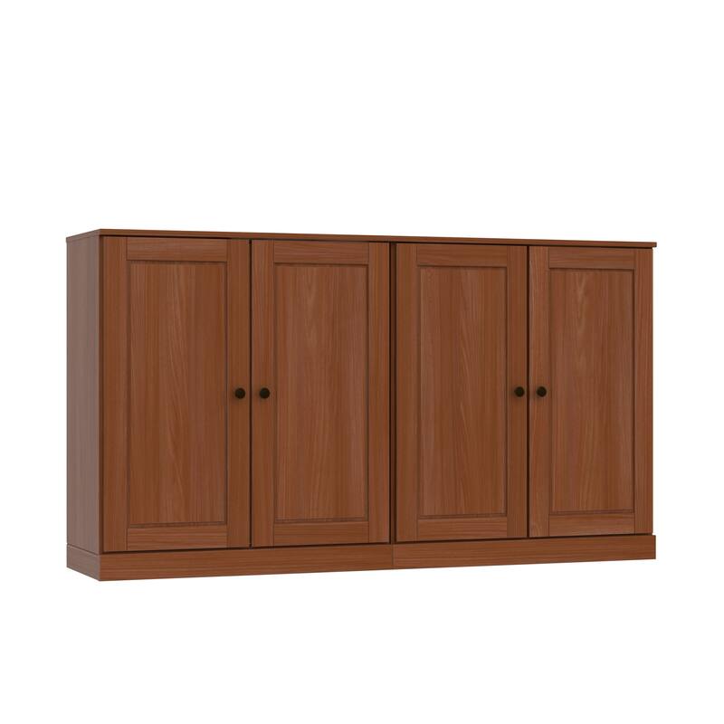 Palace Imports 100% Solid Wood 64" Sideboard with Solid Doors, 4-Drawers and Adjustable Shelves