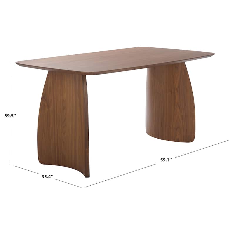 SAFAVIEH Couture Kayleen Rectangle Wood Dining Table - 59"W x 35"D x 30"H