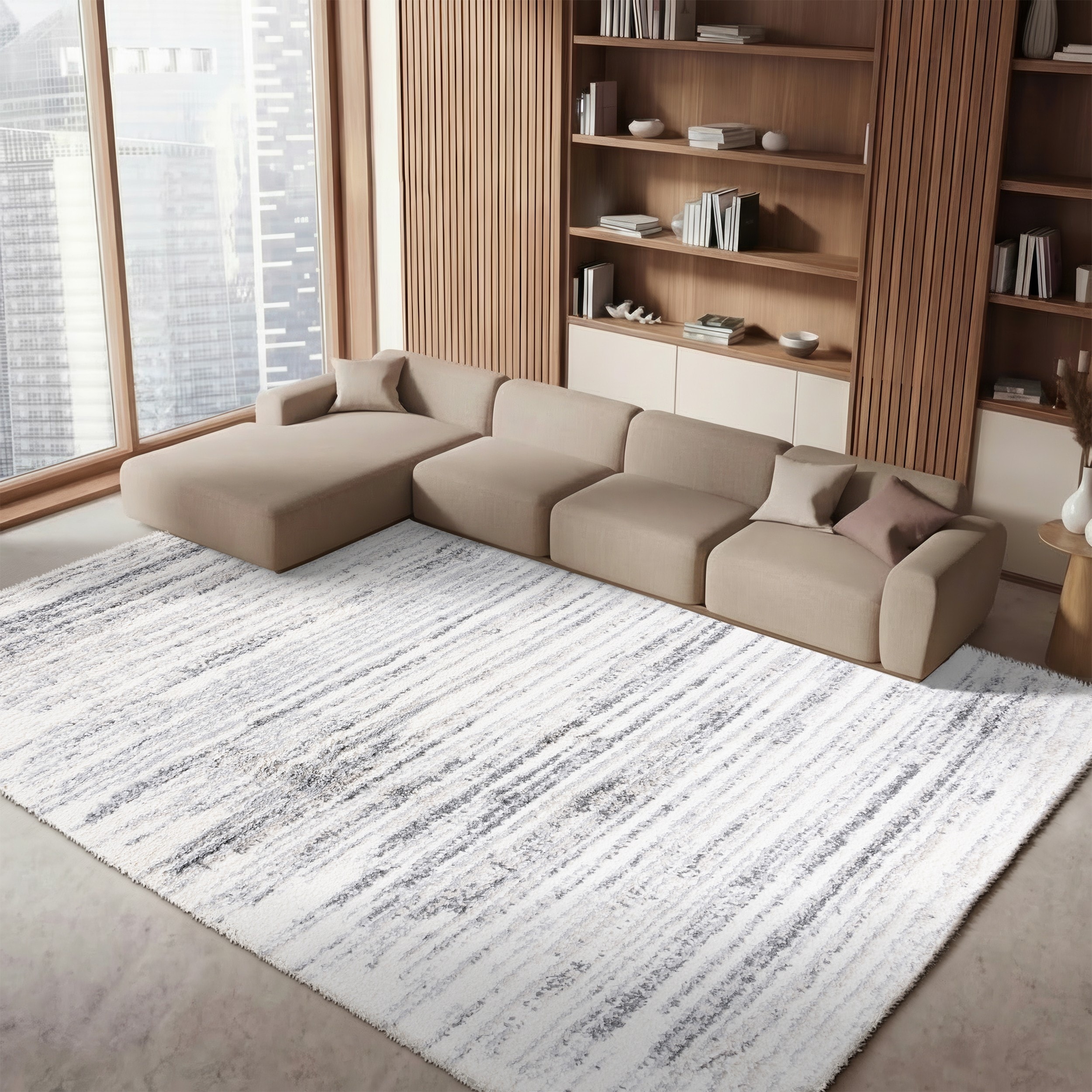 SAFAVIEH Fontana Shag Fatema Modern Abstract 2-inch Thick Rug