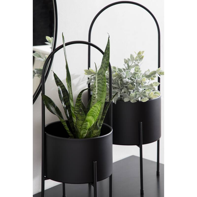 Kate and Laurel Peeto Freestanding Planter Set - 2 Piece