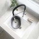 preview thumbnail 29 of 42, STYLISH 25 inch Single Bowl Dual Mount Composite Granite Utility Sink