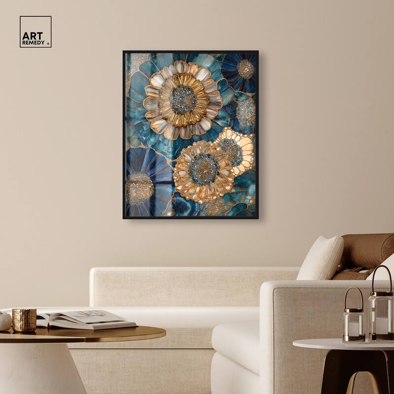 Opulent Geode I Shadowbox by Art Remedy