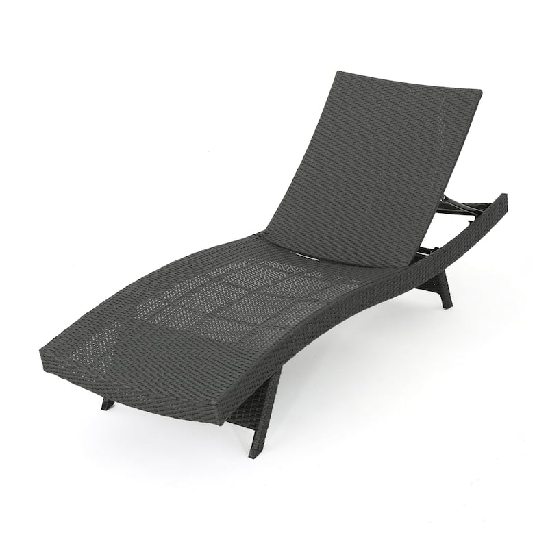 Salem Outdoor Brown Wicker Lounge (Set of 2) by Christopher Knight Home