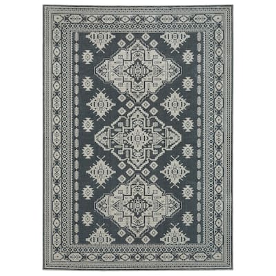 Style Haven Ingram Two-Tone Triple Medallions Area Rug