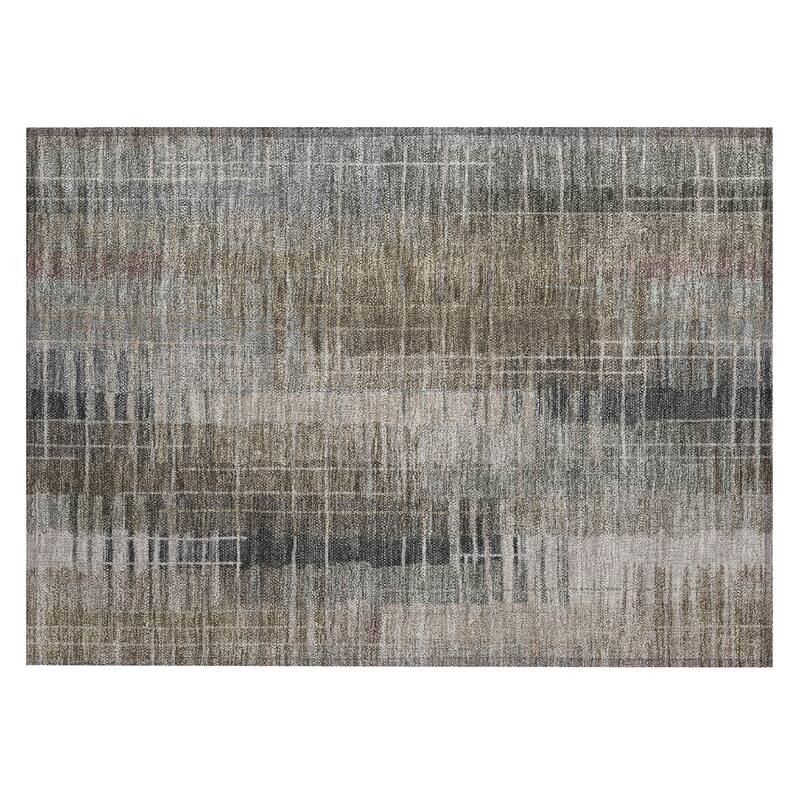 Machine Washable Indoor/ Outdoor Contemporary Aaron Chantille Rug