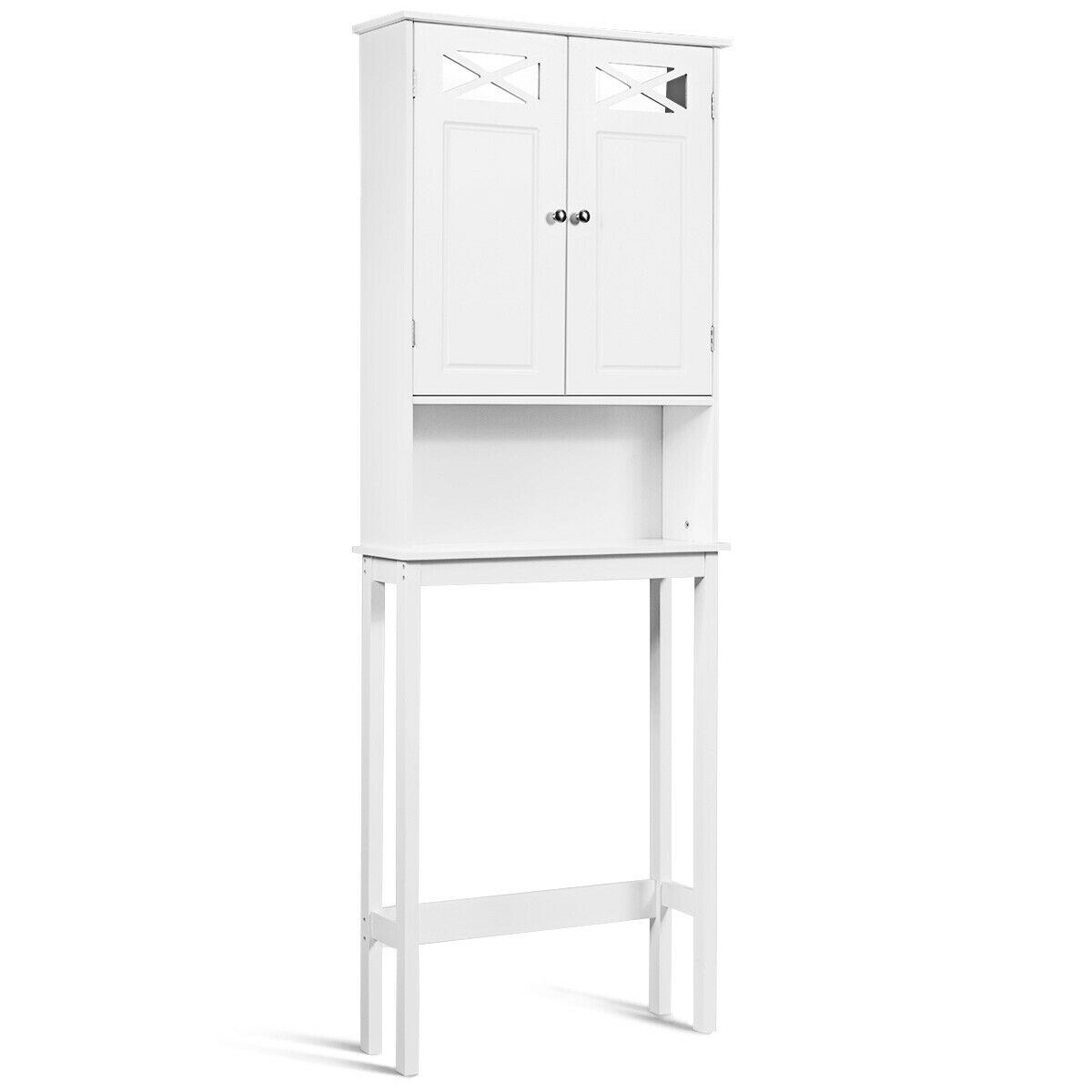 Shop Gymax 2 Door Over The Toilet Bathroom Space Saver Storage