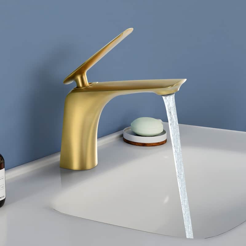 Topcraft Single Handle Bathroom Faucet with Pop-Up Drainer