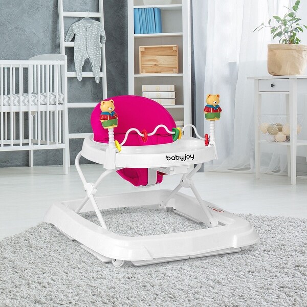 baby trend walker height adjustment