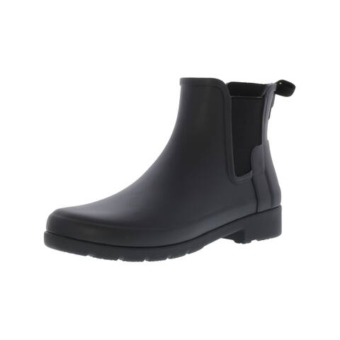 hunter rubber chelsea boots