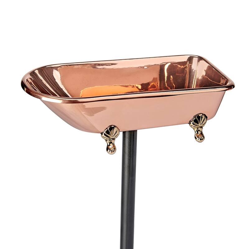 Splish-Splash Bird Bath - Polished Copper by Good Directions