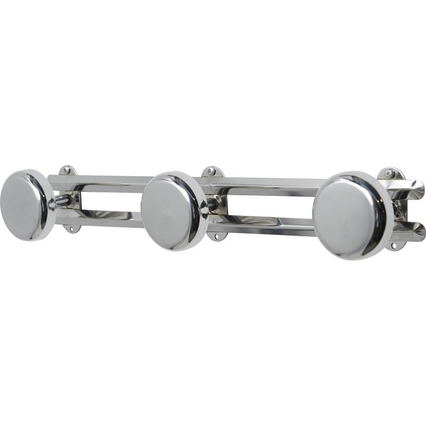 White and best sale chrome coat hooks